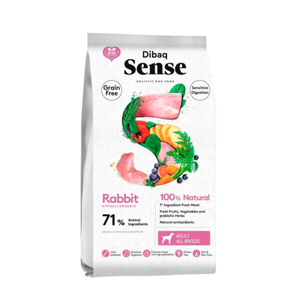 DIBAQ SENSE GF DOG Grain Free CONEJO (SENSITIVE) 10 KG