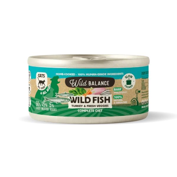 Lata de Pescado y Pavo para gatos 120g - Filosofía BARF