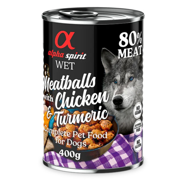 Albóndigas de Pollo y Cúrcuma Alpha Spirit. 400 g