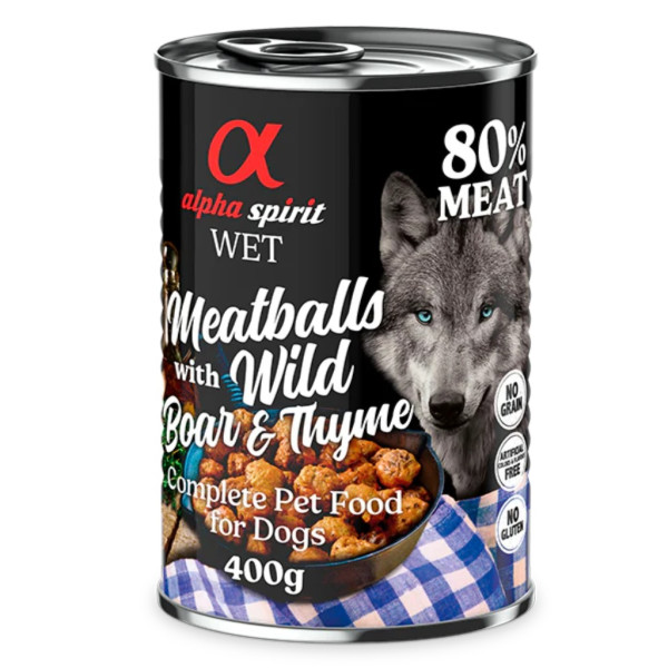 Albóndigas de Jabalí y Tomillo Alpha Spirit. 400 g