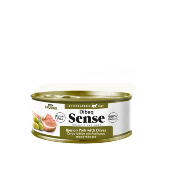 Dibaq Sense Cat Cerdo Ibérico con aceitunas