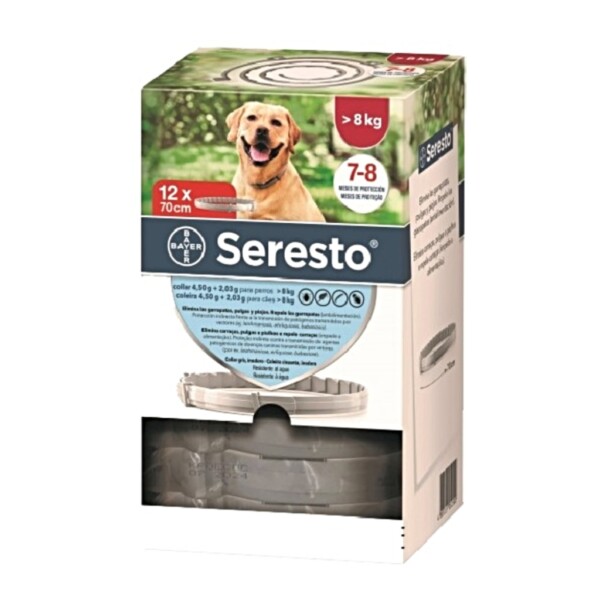 SERESTO Collar antiparasitario para perros (más de 8 Kg)