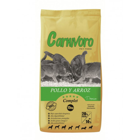 Carnívoro Complet Pollo Arroz 12kg