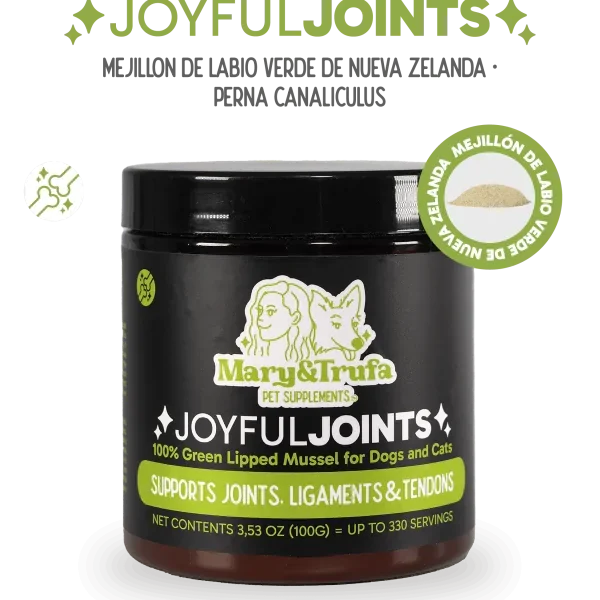 MARY&TRUFA Joyful Joints Mejillón de labio verde de Nueva Zelanda