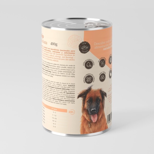 Natuka Lata de Conejo para perros 400gr