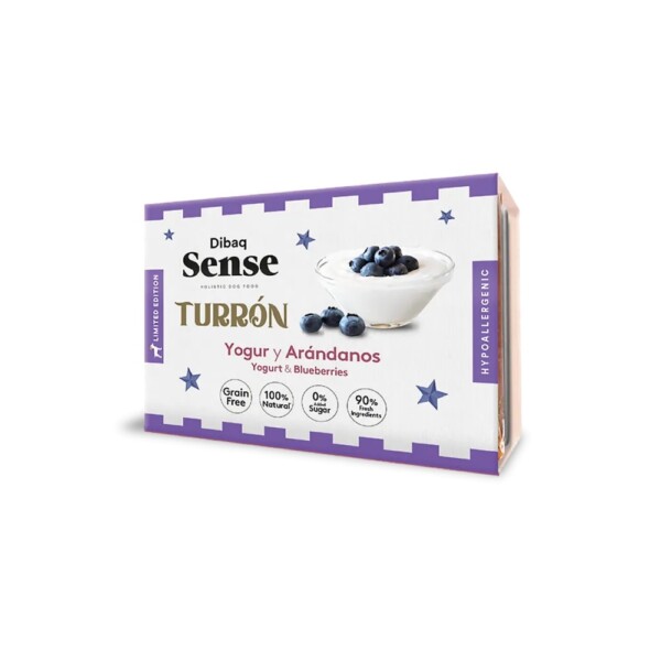 Turrón de Yogur y Arándanos Dibaq Sense