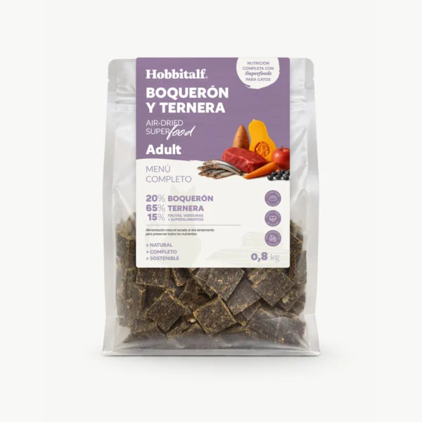 Air Dried SUPERFOOD de boquerón y ternera para gato 800 gr