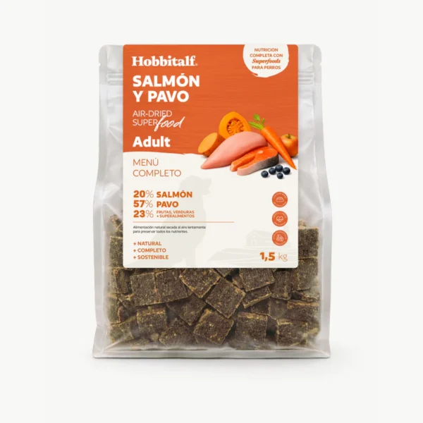 Air Dried SUPERFOOD Salmón y Pavo para perros adultos y junior 1,5 kg