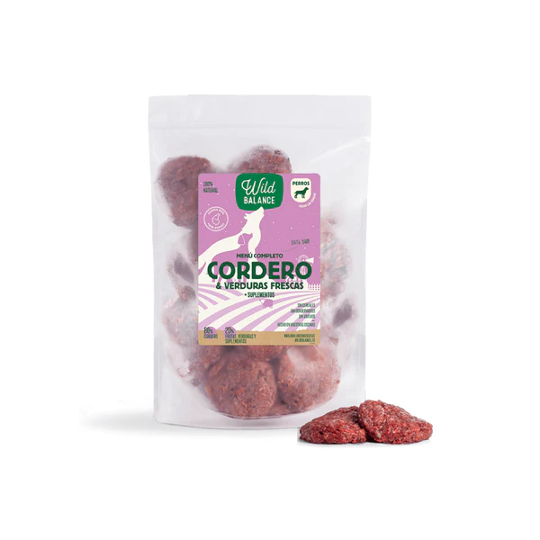 Wild Balance BARF Cordero para perros 1Kg – Menú Completo Natural Crudo