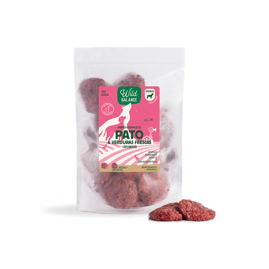 Wild Balance BARF Pato para Perros 1 Kg – Menú Completo Natural Crudo