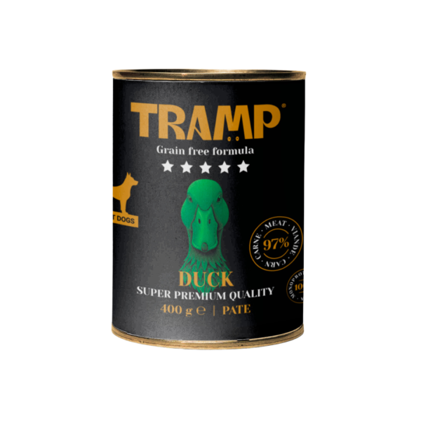 TRAMP Lata Monoproteica de Pato para Perros 97 % Carne