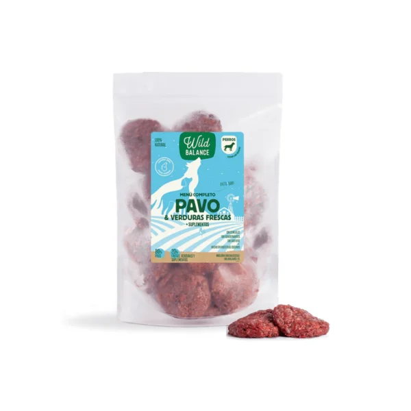 Wild Balance BARF Pavo para perros 1 Kg – Menú Completo Natural Crudo