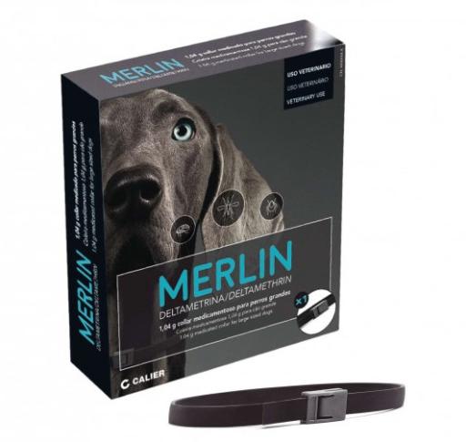 Calier Merlin Collar Antiparasitario para Perros Grandes (1,04g)