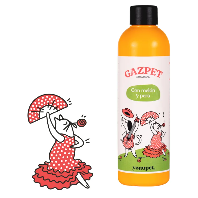 GAZPET. Gazpacho de Melón y Pera para Perros y Gatos. 250 ml. Yogupet