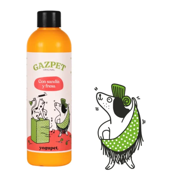 GAZPET. Gazpacho de Sandía y Fresa para Perros y Gatos. 250 ml. Yogupet